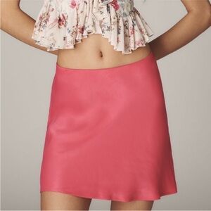 Anthropologie The Tilda Mini Slip Skirt - Size Large